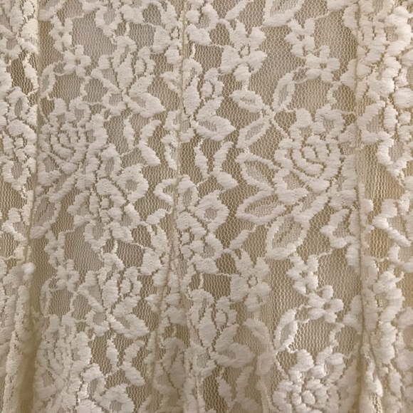 cream floral print summer dress - Picture 3 of 5